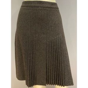 Club Monaco wool pleated skirt